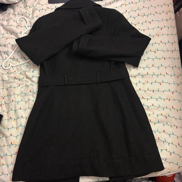 Women's Black/Grey Wool Coat - Jacobs - Picture 2 of 3